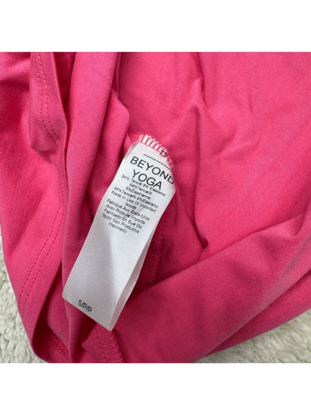 NWT Beyond Yoga Women's Sleeveless Pink Dress Made In USA, Size M - Picture 6 of 8